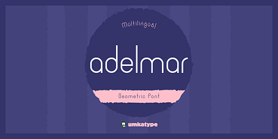 Adelmar - Elegant Display Font child book font cute font typeface