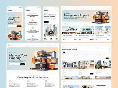 Real Estate Web & Mobile App Design figma design real estate website design website design