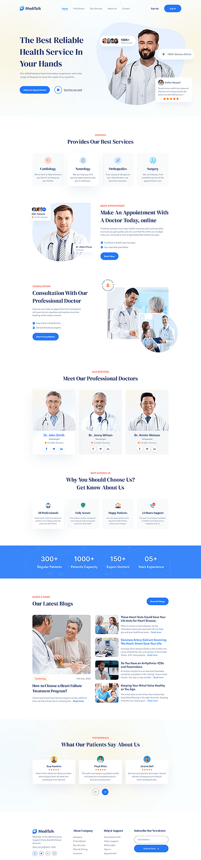 Medical Website Design figma website design medical website design website design