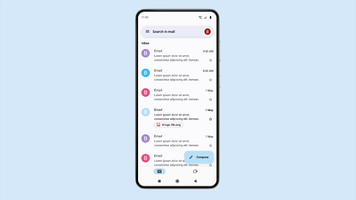 UI Challenge - Gmail FAB android animation fab figma floating action button ui ui challenge ui design