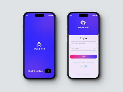 Warp & Weft - E Commerce App - Sign up Process ecommerce ecommerce app fashion fashion app fashion app design fazil studio forgot password login mobile app design signup process sigup ui ux design