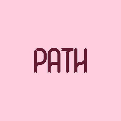 Path lettering typography