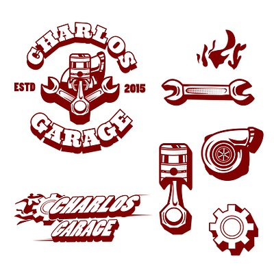 badge/label set bundle asset branding design graphic design illustration label lettering logo mascot retro vintage