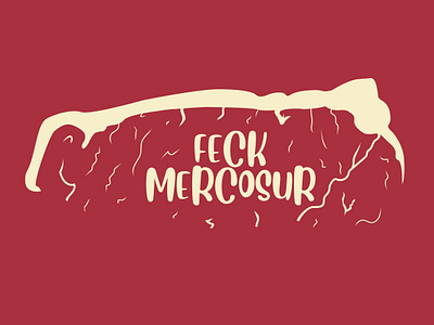 Feck Mercosur design feck food graphic illustration meat mercosur steak