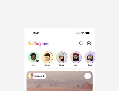 Instagram Homepage Ui Redesign instagram ui uidesign ux