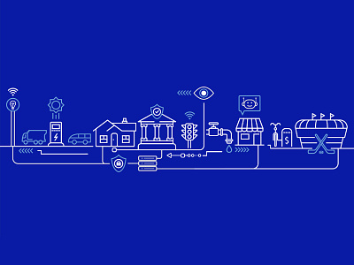 Smart City Illustration illustration smart smart city technology