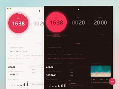 Pomy 2 - Main window + Desktop widget minimal