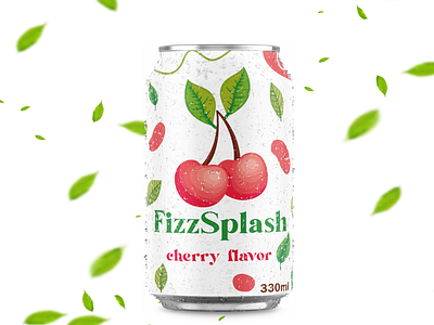 FizzSplash label design label label design packaging design soda soda can soda wrap