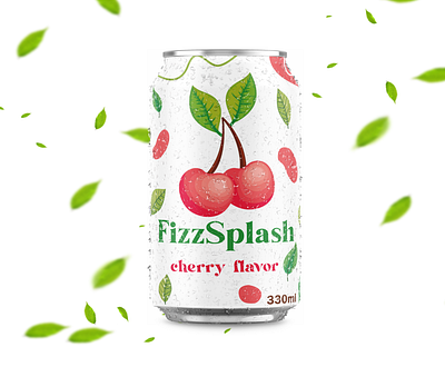 FizzSplash label design label label design packaging design soda soda can soda wrap