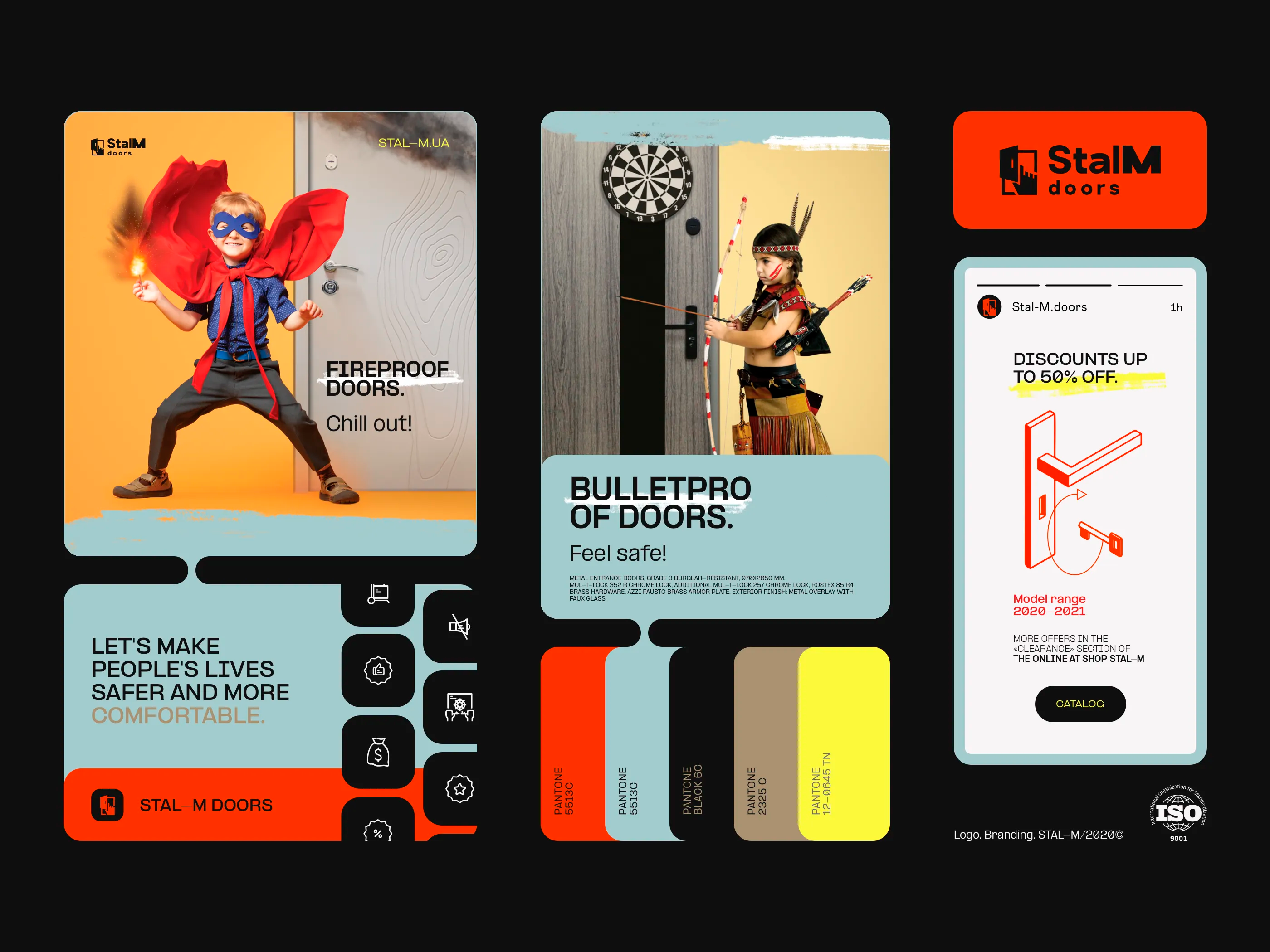 Logo. Branding. StalM doors brand branding design door graphic design identity illustration logo logo door logodesign logotype poster