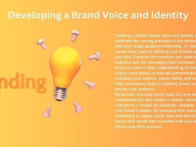 Developing a Brand Voice & Identity banner branding graphic design marketing