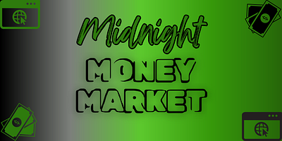 Midnight Money Market banner branding content design graphic design