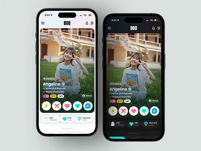 Boo Dating App Redesign dating dating app design friends ui ui design uiux ux