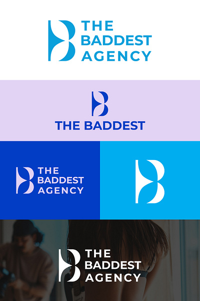 THE BADDEST AGENCY LOGO branding design graphic design logo typography vector