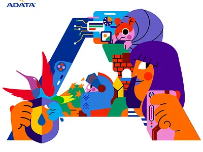 ADATA Technology adata illustration ilustración jhonny núñez keyvisual technology