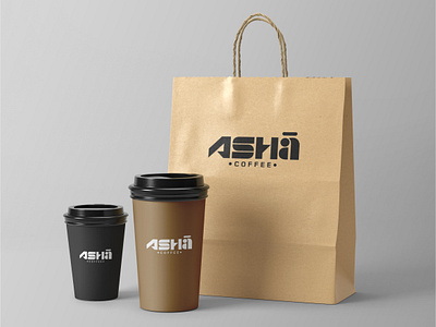 Logo Design "ASHA COFFEE" brand design brand identity branding design design logo graphic design illustration logo logos vector visual design