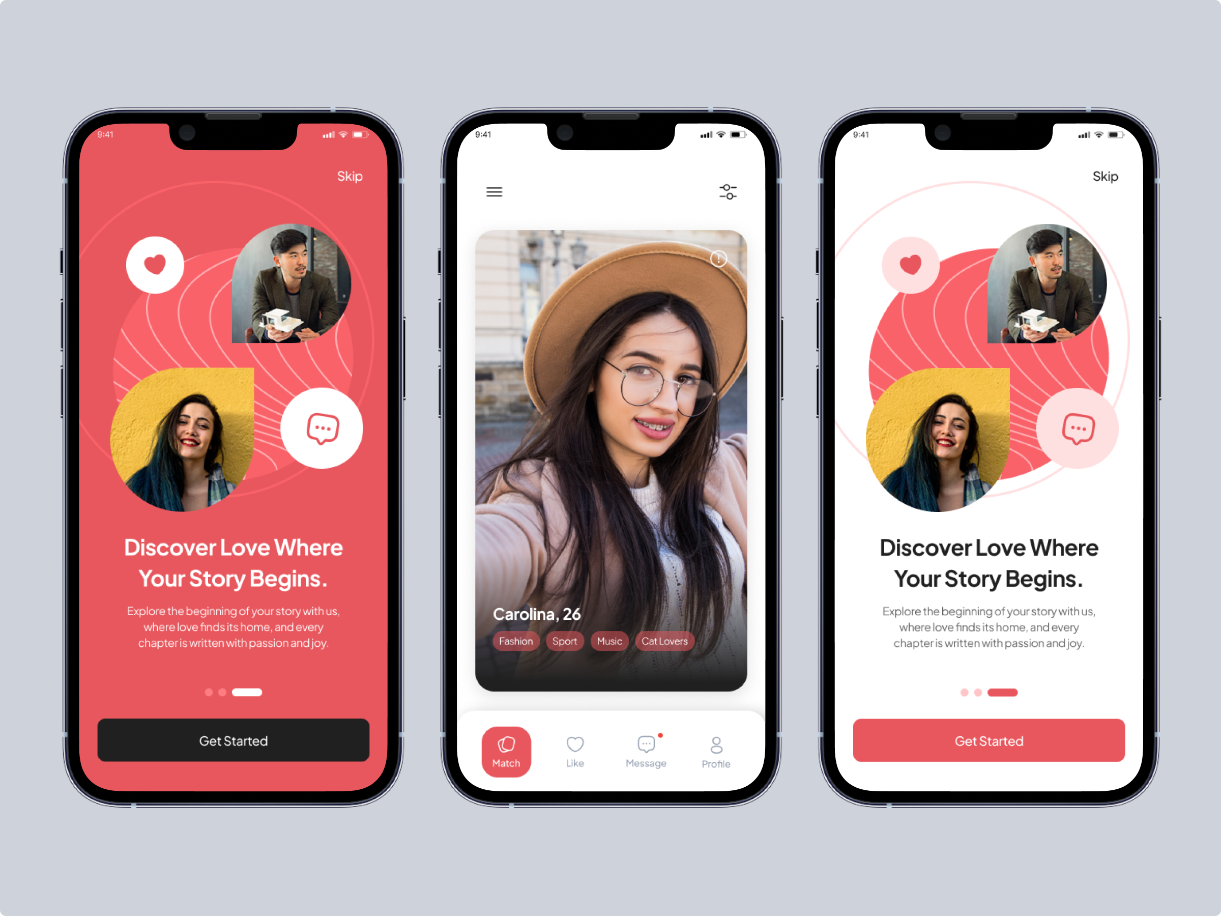 Dating App Design by Gandaria Studio on Dribbble