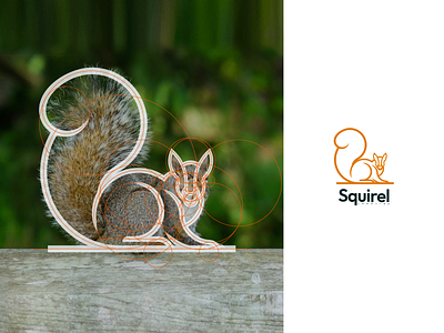 Squirel Logo Line branding design graphic design icon illustration logo logo design logotype ui vector