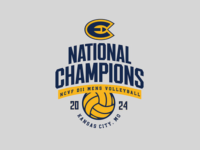 EC Volleyball National Champs champ badge champ design champ logo championship championship badge championship design championship logo logo sports sports champ design sports champ logo sports championship graphic sports logo volleyball volleyball design volleyball logo