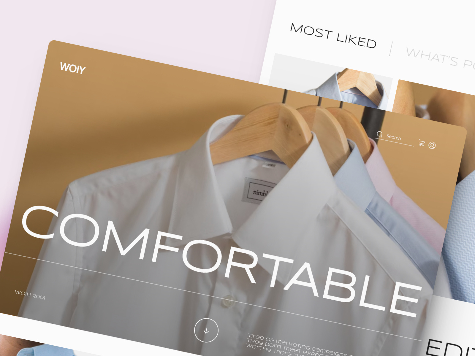 Landing Page - Fashion LandingPage clothes fashion landingpage shirt ui uiux web design website