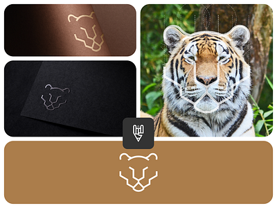 Lion Logo branding design flat golden ratio graphic design grid logo icon illustration line art lion logo