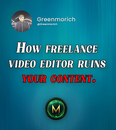 How freelance video editor ruins your content ??