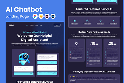 ASE - AI Chatbot Landing Page V2 homepages