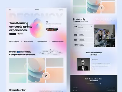 Agency Landing Page agency branding design digital agency graphics landing page saas saas design saas landing page services uiux user interface ux web design website