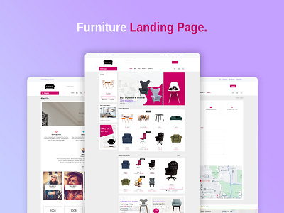 Furniture Store Website Design furniture shop furniture store website design landing page ui website website template woocommerce wordpress