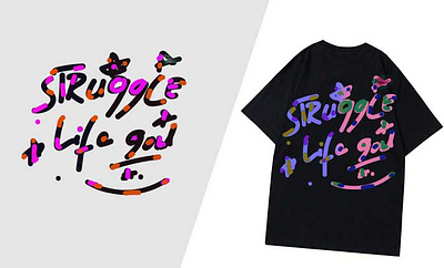 t-shirt struggle art branding colorful design gradient graphic design illustration illustrator logo mockup t shirt tshirt tshirtdesign typography ui ux vector