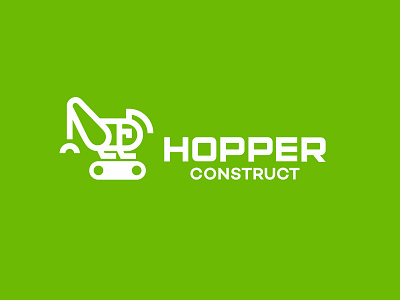 Hopper Construct build construct equipment grasshopper green hopper logo transport