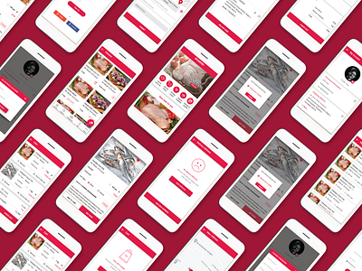 Fresh Food App: UI UX Design for Online Experience design figma illustration interaction interface landing page mobile app mobile app design mobile design mobile ui mockup product design ui ui ux user experience user interface ux visual identity