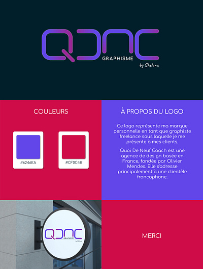 Logo QDNC Graphiste branding design graphic design logo