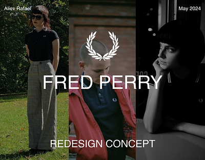 Fred Perry Redesign Concept 2024 design e commerce landing landing page shop ui web web design webdesign website