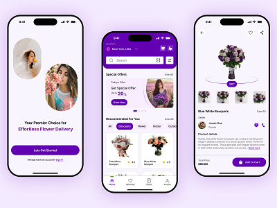 Bloom aesthetic aesthetic design app clean ui ux design design studio ecommerce flower flower care flower selling good design graphic design nice design plant plant care plant selling simple ui ux ui uiux ux