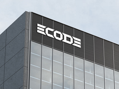 ECODE — Logo design branding custom font ecode electric graphic design inspiration logo logo design mockup modern