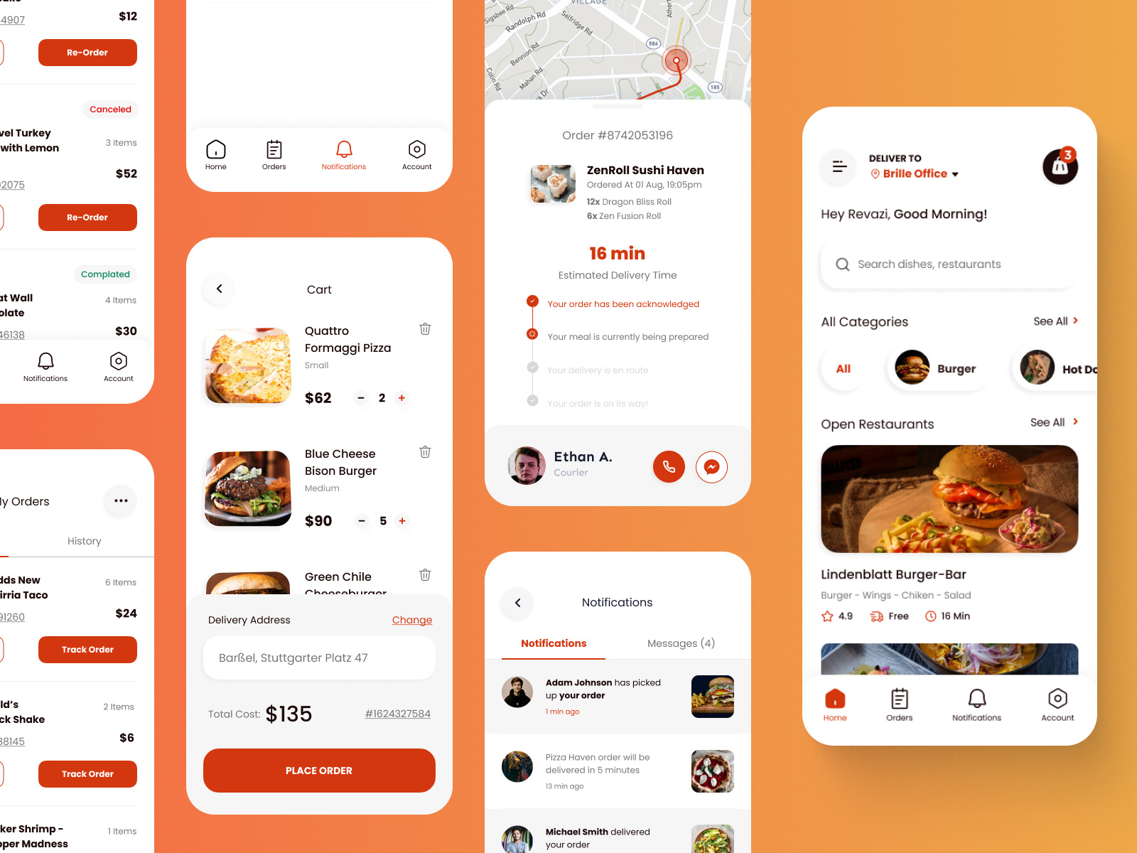 Example of Food Delivery Mobile App