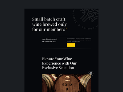 Wine Club Website branding ui website