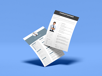 CV / Resume Design cv psd template resume ui