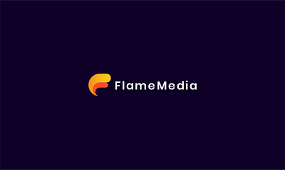 Flame media branding graphic design logo logo design minimalist logo