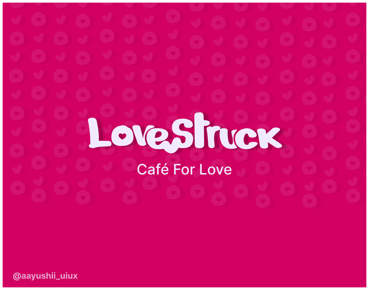 LOVESTRUCK Cafe Logo Design 3d branding cafe cafelogo design designer dribbble figma freelancing graphic design logo logodesign lovers portfolio