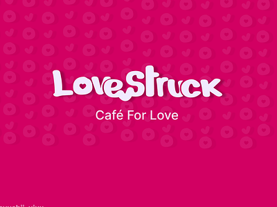 LOVESTRUCK Cafe Logo Design 3d branding cafe cafelogo design designer dribbble figma freelancing graphic design logo logodesign lovers portfolio