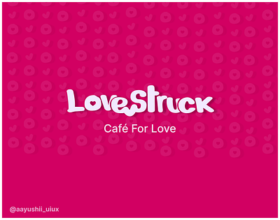 LOVESTRUCK Cafe Logo Design 3d branding cafe cafelogo design designer dribbble figma freelancing graphic design logo logodesign lovers portfolio