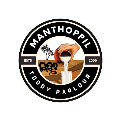 Manthoppil Toddy shop logo design freelance graphic design logo logo design minimal logo smalllogo super logo ui
