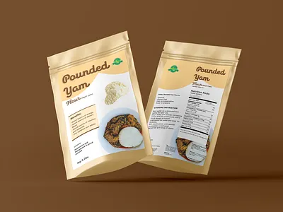 Pounded Yam Packaging Design branding foodpackaging packagingdesign poundedyam westafricanfood