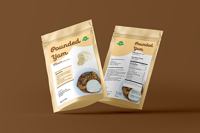 Pounded Yam Packaging Design branding foodpackaging packagingdesign poundedyam westafricanfood