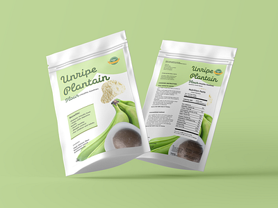 Unripe Plantain Flour food packaging design foodpackaging packagingdesign westafricanfood