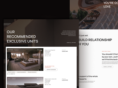 KUN – Dubai Real Estate UI/UX design apartment branding buy real estate home house in dubai luxury mena region minimalism old money real estate real estate agence real estate in dubai townhouse ui uiux ux villa website design.real estate