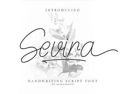 Sevira Handwritten Font design fashion font handwriting handwritten lowercase script signature typeface typography uppercase wedding