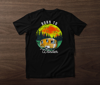 Travel Outdoor T-shirt Design camping tshirt custom t shirt illustration retro t shirt design travel tshirt typography t shirt design